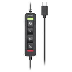 Adesso Xtream P7 AI Copilot Headset Headset otevřená (On Ear) kabelová stereo černá melírovaná headset Počítače