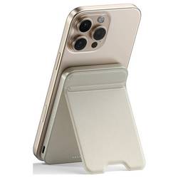 Satechi OntheGo Magnetic Qi2 powerbanka 5000 mAh, Qi 2, MagSafe, písková
