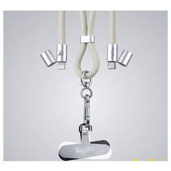 Aqiila Kabel USB-C USB 3.0 USB-C®, Apple Lightning konektor 1.5 m béžová šňůrka na mobilní telefon AQLYCBPBICL2SA091