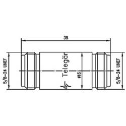Telegärtner 100024109 100024109 BNC adaptér N zásuvka - N zásuvka 0 mm 1 ks