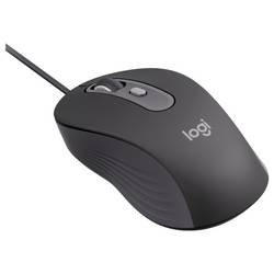 Logitech 910-007511 optická myš, přenos kabelový, 4 tlačítko, 4000 dpi, grafit