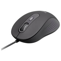 Logitech 910-007511 optická myš, přenos kabelový, 4 tlačítko, 4000 dpi, grafit