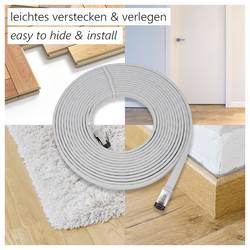 Maxtrack TI56-15L RJ45 síťové kabely, propojovací kabely CAT 8.1 U/FTP 15 m bílá plochý 1 ks
