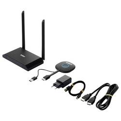 SpeaKa Professional SP-VShare Bezdrátový prezentační systém 4K UHD 4cestný multiprohlížeč, Digital Whiteboard-Funktion, Zabezpečený rádiový přenos,