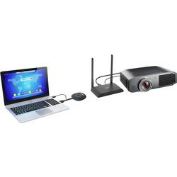 SpeaKa Professional SP-VShare Bezdrátový prezentační systém 4K UHD 4cestný multiprohlížeč, Digital Whiteboard-Funktion, Zabezpečený rádiový přenos,