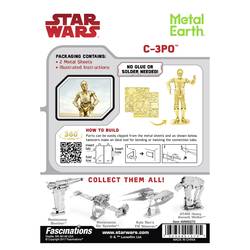 Metal Earth C-3PO gold kovová stavebnice