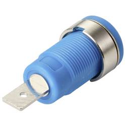 TRU COMPONENTS MP-32 blau bezpečnostní vestavná zásuvka 4 mm zásuvka, rovná Ø pin: 4 mm modrá 1 ks Bulk