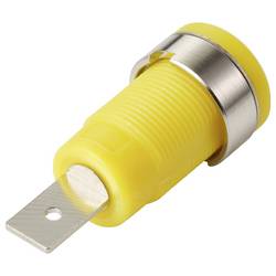 TRU COMPONENTS MP-32 gelb bezpečnostní vestavná zásuvka 4 mm zásuvka, rovná Ø pin: 4 mm žlutá 1 ks Bulk