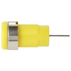 TRU COMPONENTS MP-32 gelb bezpečnostní vestavná zásuvka 4 mm zásuvka, rovná Ø pin: 4 mm žlutá 1 ks Bulk