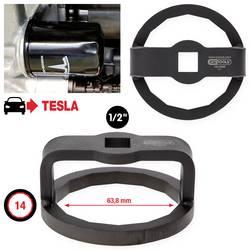 KS Tools 150.9469 Klíč na olejové filtry Tesla 1/2 63,8 14