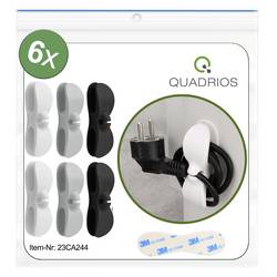 Quadrios 23CA244 držák kabelu samolepicí 23CA244 Průměr svazku (pevný)=8 mm černá, šedá, bílá 6 ks