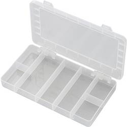 TRU COMPONENTS PP07-01 krabička na malé součástky (d x š x v) 192 x 110 x 24 mm přihrádek: 7 pevné rozčlenění Piece Obsah 1 ks