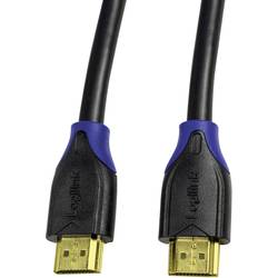 LogiLink HDMI kabel Zástrčka HDMI-A, Zástrčka HDMI-A 15.00 m černá CH0067 4K UHD, Audio Return Channel, pozlacené kontakty HDMI kabel