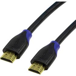 LogiLink HDMI kabel Zástrčka HDMI-A, Zástrčka HDMI-A 15.00 m černá CH0067 4K UHD, Audio Return Channel, pozlacené kontakty HDMI kabel