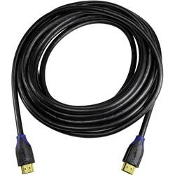 LogiLink HDMI kabel Zástrčka HDMI-A, Zástrčka HDMI-A 15.00 m černá CH0067 4K UHD, Audio Return Channel, pozlacené kontakty HDMI kabel
