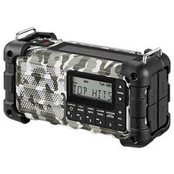 Sangean MMR-99 DAB+ Camo A500555 Nouzové rádio, DAB+, FM, AUX, USB, Bluetooth, Solární panel, Ruční klika, s USB nabíječkou, Arctic Camo