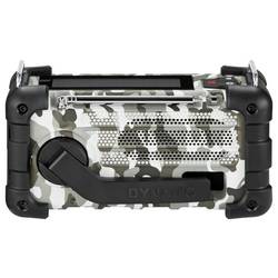 Sangean MMR-99 DAB+ Camo A500555 Nouzové rádio, DAB+, FM, AUX, USB, Bluetooth, Solární panel, Ruční klika, s USB nabíječkou, Arctic Camo