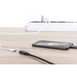 Digitus USB kabel USB 3.2 Gen1 USB-C ® zástrčka, USB-C ® zásuvka 0.70 m černá oboustranně zapojitelná zástrčka AK-300210-007-S