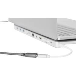 Digitus USB kabel USB 3.2 Gen1 USB-C ® zástrčka, USB-C ® zásuvka 0.70 m černá oboustranně zapojitelná zástrčka AK-300210-007-S