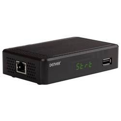 Denver DTB-148 DVB-T2 přijímač s funkcí nahrávání, německý standard DVB T2, ethernetová přípojka, přední USB slot, podpora LAN