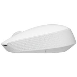 Logitech M171 optická myš, přenos bezdrátový, 3 tlačítko, 1000 dpi, bílá
