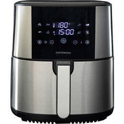 Gastronoma 18290007 horkovzdušná fritéza 8 l 1 800 W ochrana proti přehřátí, s displejem, nepřilnavý povlak, Cool touch pouzdro, bez BPA černá, stříbrná
