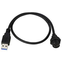 TRU COMPONENTS TC-E10T-FT3-PWF/MU3-NWA-0.5PV-S TC-13543604 USB konektor 0.5 m, 1 ks