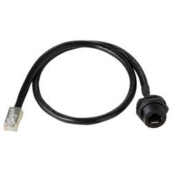 TRU COMPONENTS TC-13543648, RJ45 konektor, černá, 1 ks