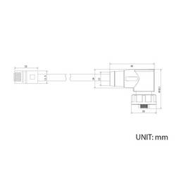 TRU COMPONENTS TC-13543636, RJ45 konektor, černá, 1 ks