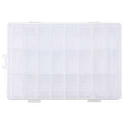 TRU COMPONENTS TC-ERB-9049 krabička na malé součástky (d x š x v) 210 x 140 x 38 mm přihrádek: 24 variabilní rozčlenění Obsah 1 ks