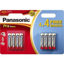 Panasonic Pro Power 4+4 gratis mikrotužková baterie AAA alkalicko-manganová 1.5 V 8 ks