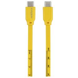 Renkforce USB kabel USB 2.0 USB-C ® zástrčka, USB-C ® zástrčka 1.00 m žlutá Rozměr potisku (metrický) RF-6721074