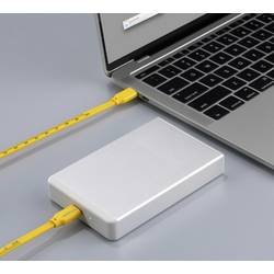 Renkforce USB kabel USB 2.0 USB-C ® zástrčka, USB-C ® zástrčka 1.00 m žlutá Rozměr potisku (metrický) RF-6721074