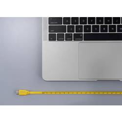 Renkforce USB kabel USB 2.0 USB-C ® zástrčka, USB-C ® zástrčka 1.00 m žlutá Rozměr potisku (metrický) RF-6721074