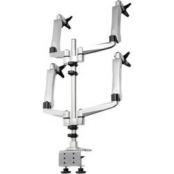 SpeaKa Professional držák na stůl pro monitor SP-3957076 Flex 4 Displej: (s) 25,4 cm (10) - 68,6 cm (27) černá, stříbrná nastavitelná výška, naklápěcí,
