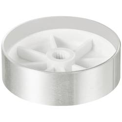 TRU COMPONENTS TC-11696512 otočný knoflík s označením stříbrná (Ø x v) 40 mm x 13 mm hliník, plast 1 ks