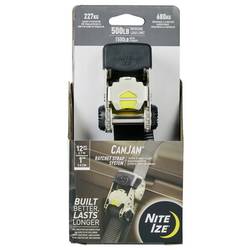 NITE Ize NI-CJRS12-09-R8 upínací popruh (d x š) 3.7 m x 2.5 cm přezka se zubatým páskem