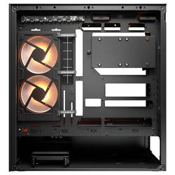 Cougar CFV235 midi tower PC skříň černá 3 předinstalované ventilátory, integrované osvětlení, boční okno, prachový filtr