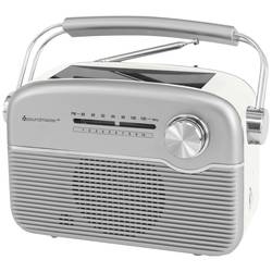 soundmaster TR480SI 10756 Akumulátorové rádio, FM, FM, Solární panel, stříbrná