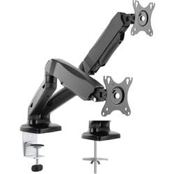 ICY BOX IB-MS304-T, Monitorständer mit Tischhalterung für 2 Monitore bis zu 27’’ (68 cm) držák na stůl pro monitor 2 Displej: (s) 68,6 cm (27) černá naklápěcí,