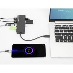 Manhattan 168410 USB Hub 7 portů USB-A USB 3.0 5 GBit/s černá 168410