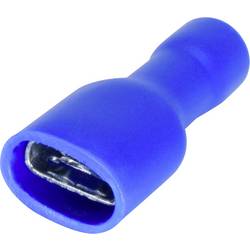 TRU COMPONENTS T1904C116 sortiment plochých zásuvek Šířka zástrčky: 4.80 mm Tloušťka konektoru: 0.80 mm 180 ° plná izolace modrá 25 ks