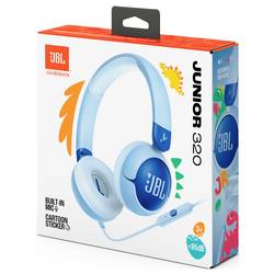 JBL Junior 320 sluchátka otevřená (On Ear) kabelová modrá složitelná