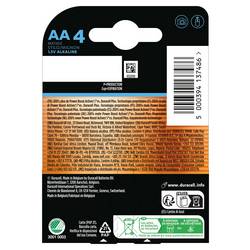 Duracell Optimum tužková baterie AA alkalicko-manganová, 1.5 V, 4 ks