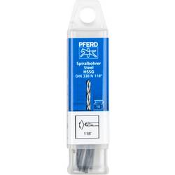 PFERD TOOLS 25203511 SPB DIN 338 HSSG N 1,5 STEEL ocel spirálový vrták 1.5 mm Celková délka 40 mm 10 ks