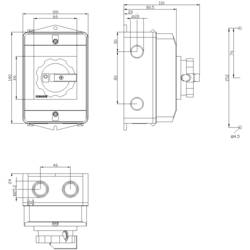 červená, žlutá 3pólový 16 mm² 25 A 690 V/AC Siemens 3LD21640TB53