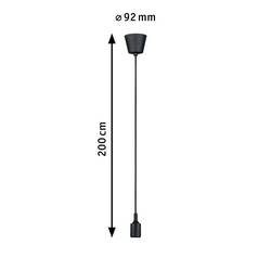 Paulmann Ketil 50381 závěsné světlo LED E27 černá