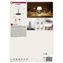 Paulmann 94309 4000870943090 solární stolní lampa 0.8 W teplá bílá nerezová ocel