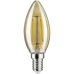 Paulmann 28704 LED Energetická třída (EEK2021) F (A - G) E14 svíčkový tvar 2.6 W = 26 W zlatá (Ø x v) 35 mm x 98 mm 1 ks