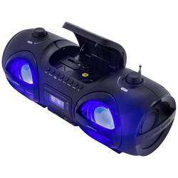 UNIVERSUM BB 500-20 221142 přenosný radiomagnetofon, FM, AUX, Bluetooth, CD, SD, USB, vč. dálkového ovládání, ambient light, černá